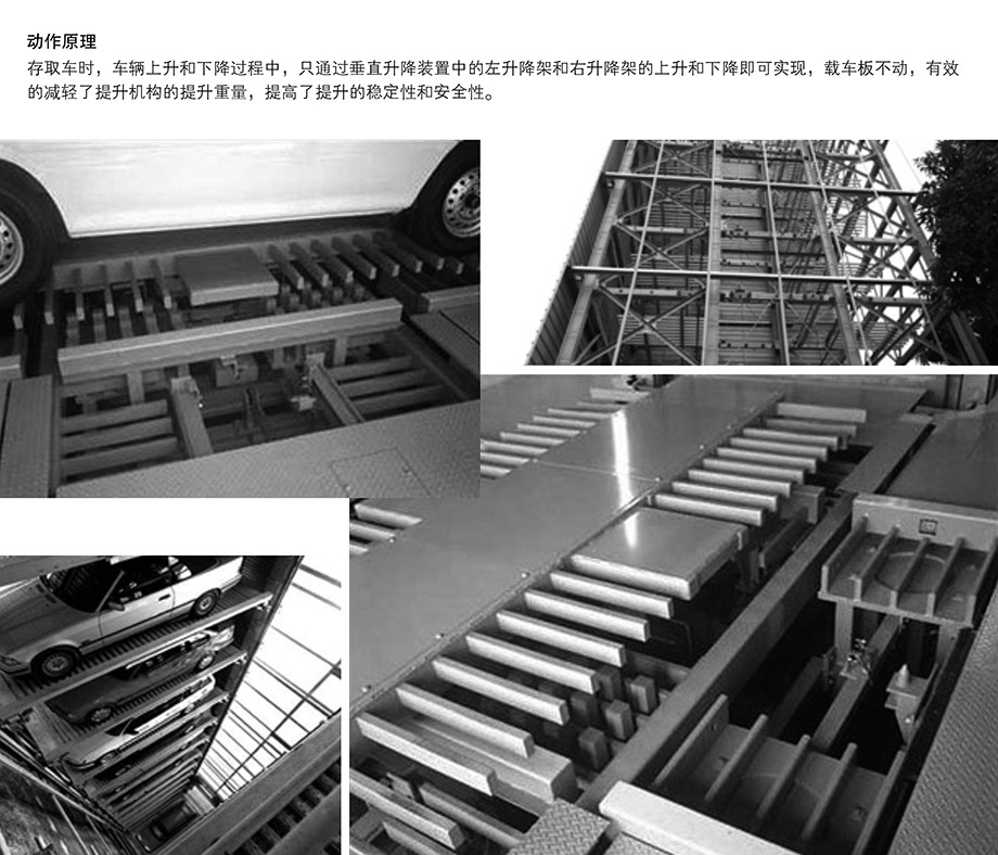 重庆昆明PSH梳齿交换升降横移机械立体停车位设备动作原理