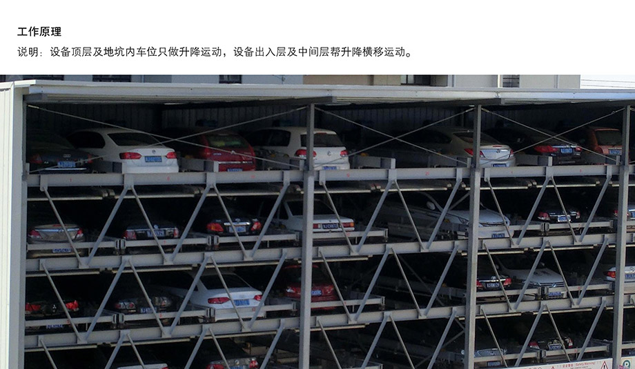 重庆昆明负二正三地坑式PSH5D2五层升降横移机械立体停车位设备工作原理