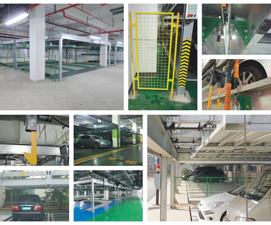 重庆昆明单列PSH2二层升降横移机械立体停车位设备图片展示