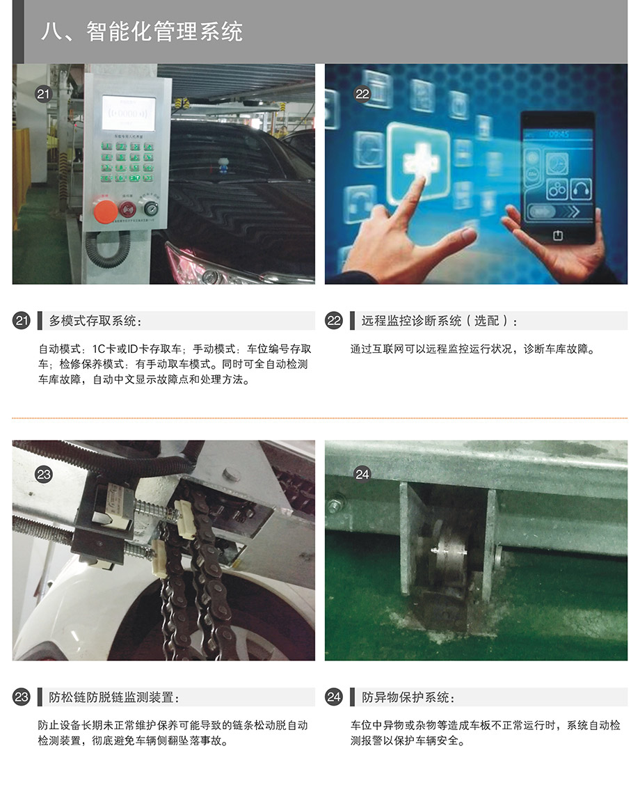 重庆昆明PSH4-D2负二正二地坑四层升降横移机械立体停车位设备智能化管理系统